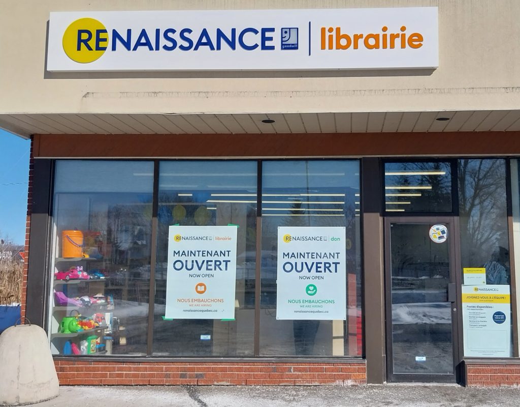 New bookstore and donation centre in Terrebonne